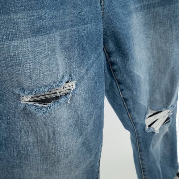 Judy Blue Medium Blue Skinny Jeans with Colorful Accents - Picture 5 of 9